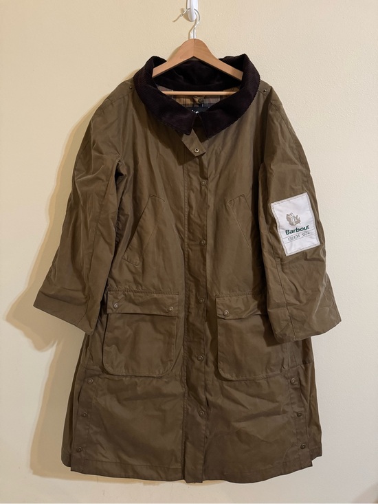 Barbour Jackets & Blazers - Barbour x Erdem Waxed Cotton Coat Tan Small